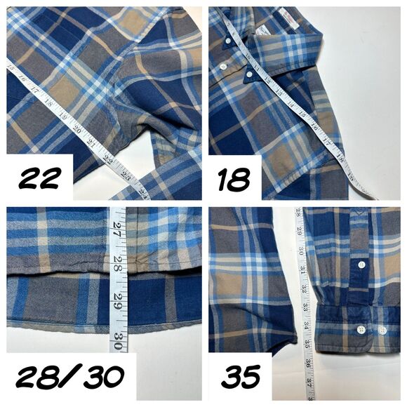 GANT Rugger Indigo Oxford Hugger BD Tapered Slim Fit LS Shirt Large - Picture 8 of 10